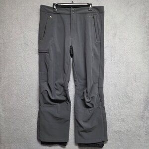 L.L.Bean Ski Pants Men's Large Gray Stretch Performance Waterproof Ankle Zip